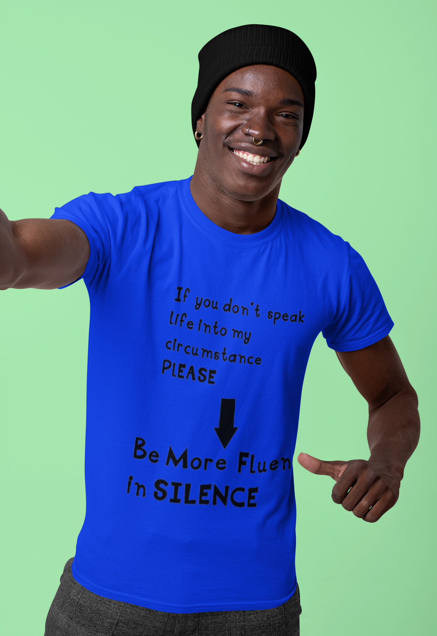 Be More Fluent in Silence Men's T-Shirt