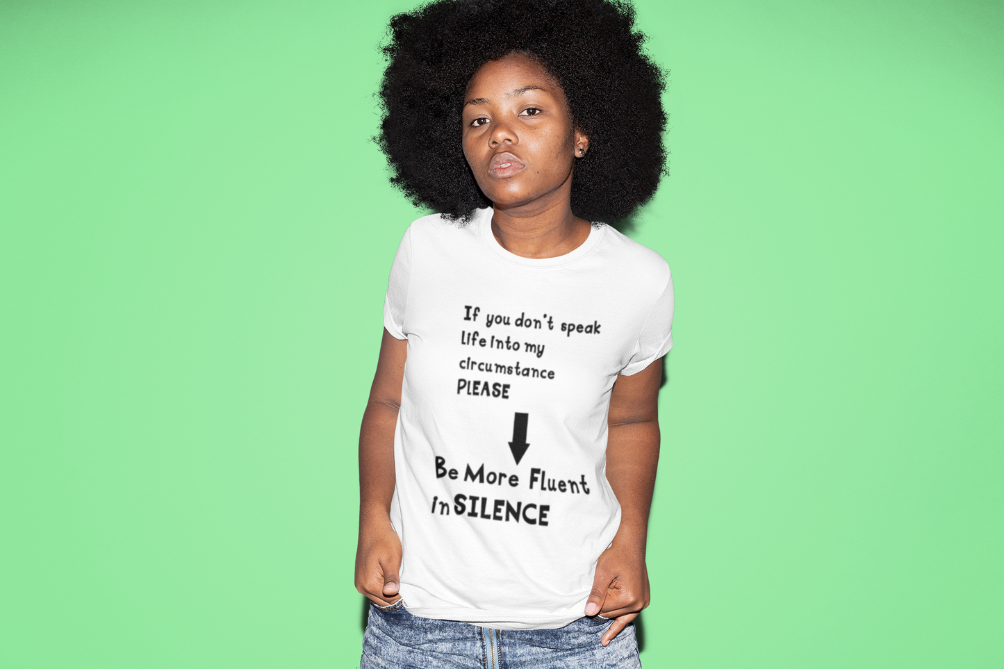 Be More Fluent in Silence  Women's T-Shirt
